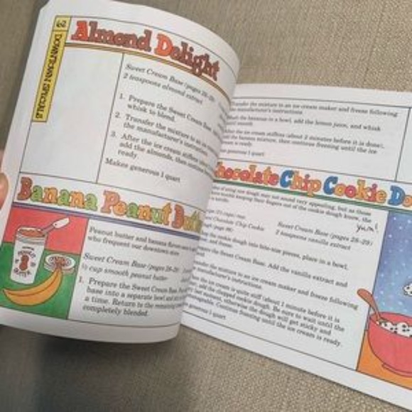 Ben & Jerry’s Homemade Ice Cream & Dessert Book - Paperback - Easy To Read - Picture 4 of 6